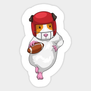 Guinea pig American Football Sports Sticker